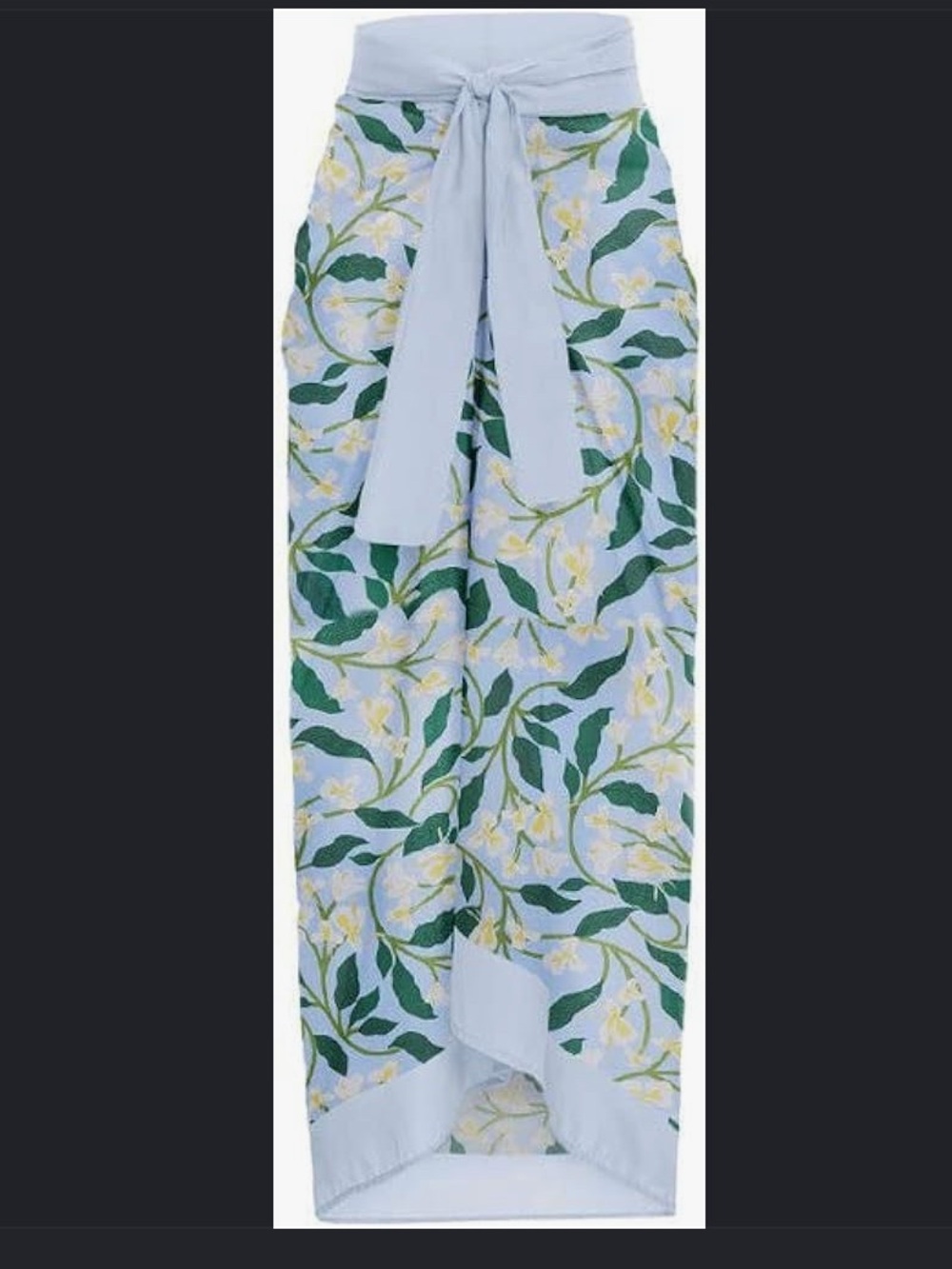 NWT- Floral Ruffle Matching Wrap - Picture 3 of 11